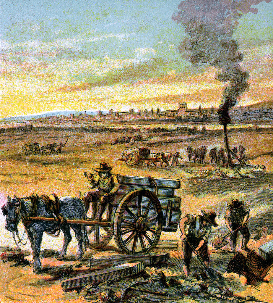 Detail of The Great Plague of 1665 by Anonymous