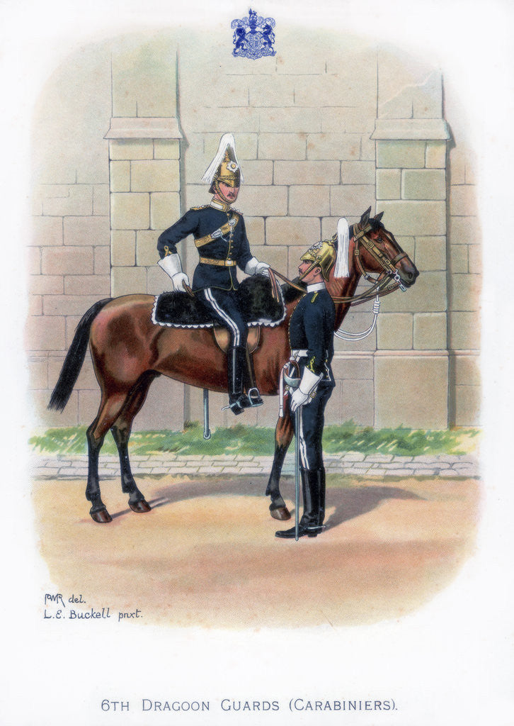 Detail of 6th Dragoon Guards (Carabiniers) by LE Buckell