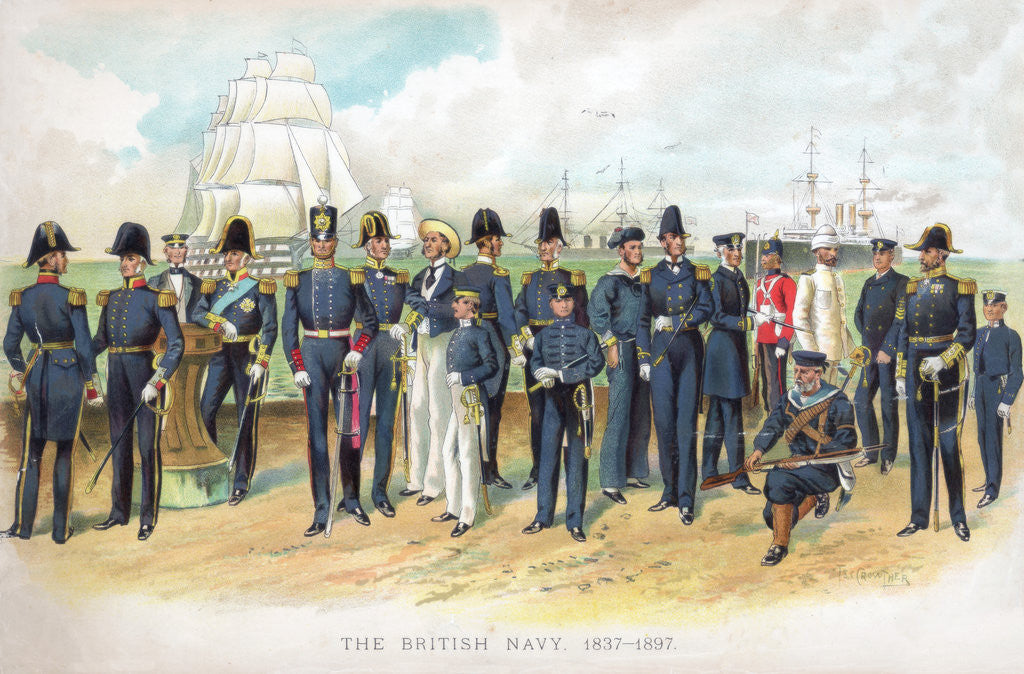 Detail of The British Navy by TS Crowther