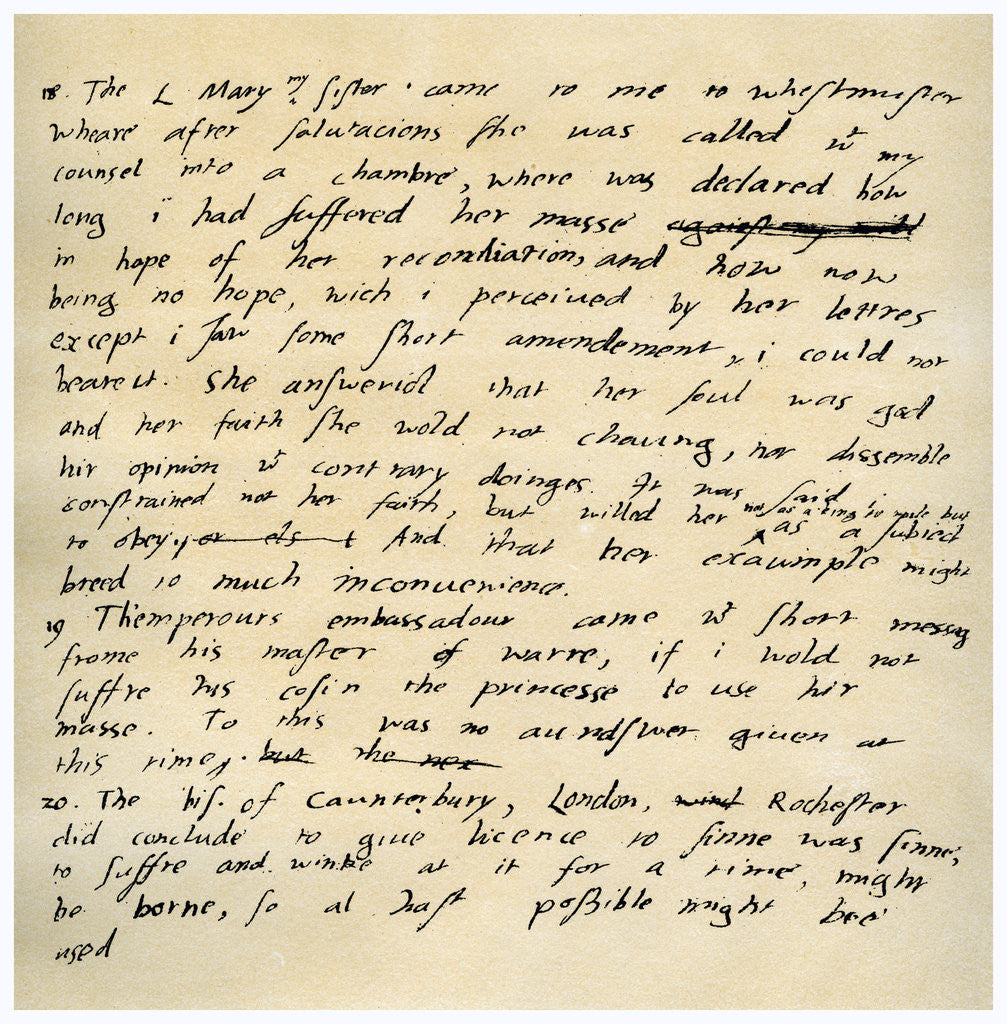 Detail of Diary of Edward VI by Edward VI