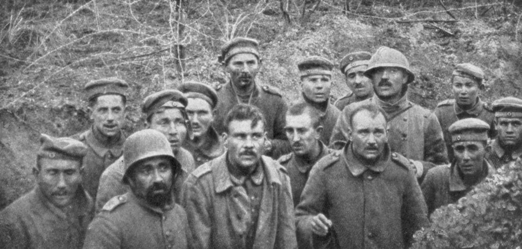 Detail of Prisoners in a hole, Reims, First World War, April 1917 by Anonymous