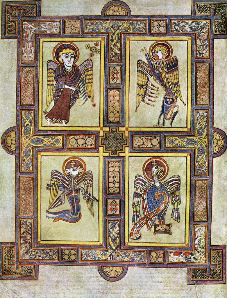 Detail of The Evangelical Symbols, 800 AD by Anonymous