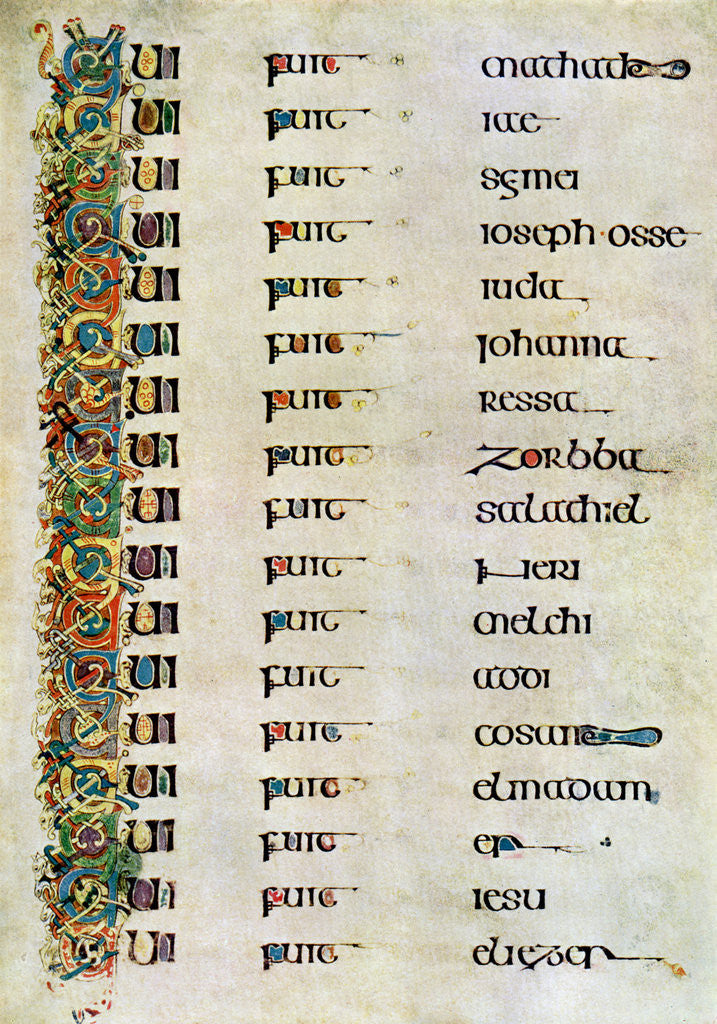 Detail of The Genealogy of Christ, 800 AD by Anonymous