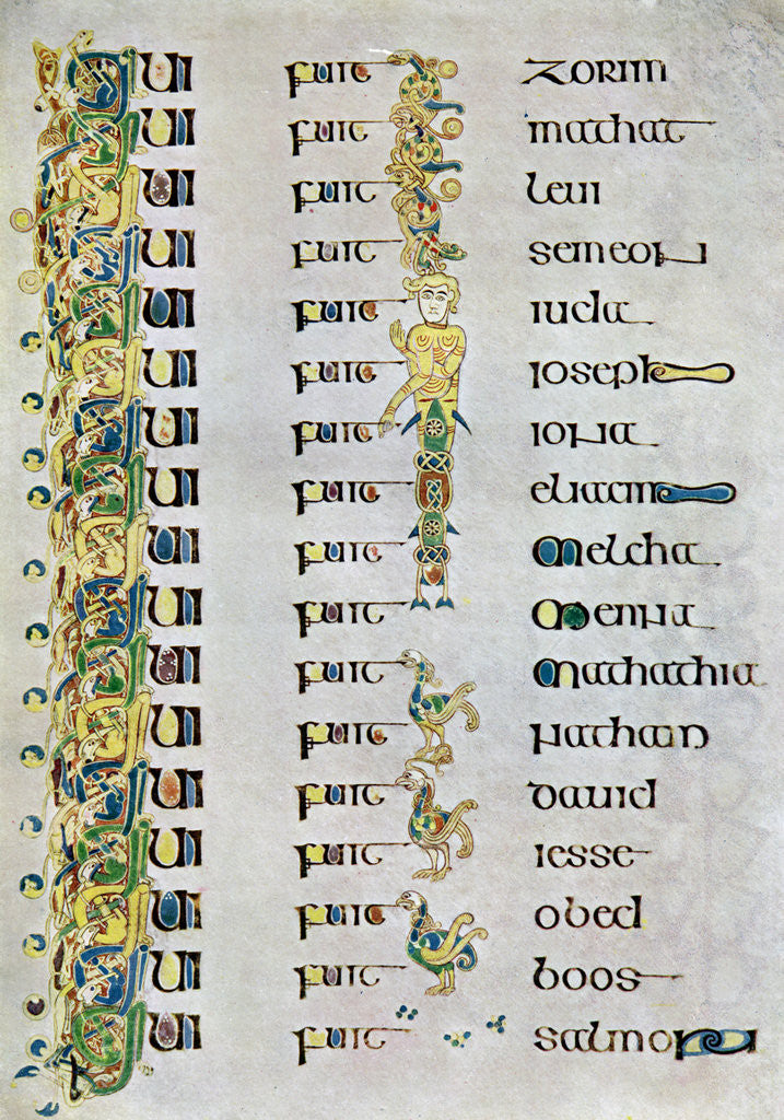 Detail of The Genealogy of Christ, 800 AD by Anonymous