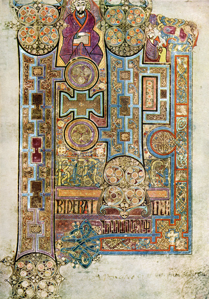 Detail of The Opening Words of St John's Gospel, 800 AD by Anonymous