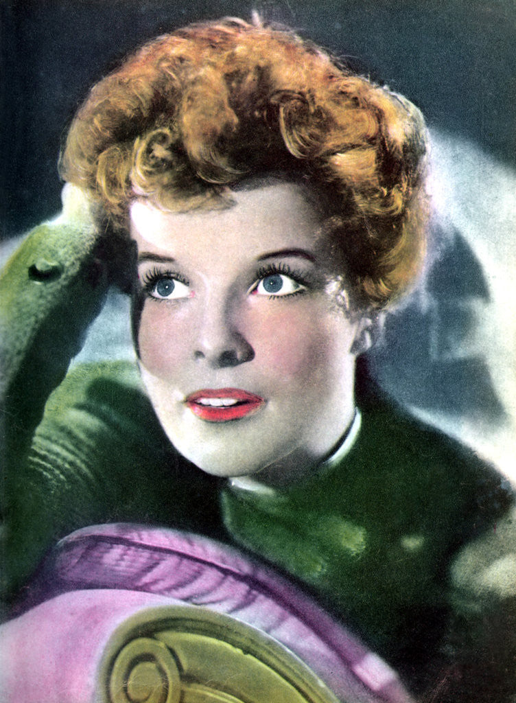 Detail of Katharine Hepburn, American film actress by Anonymous