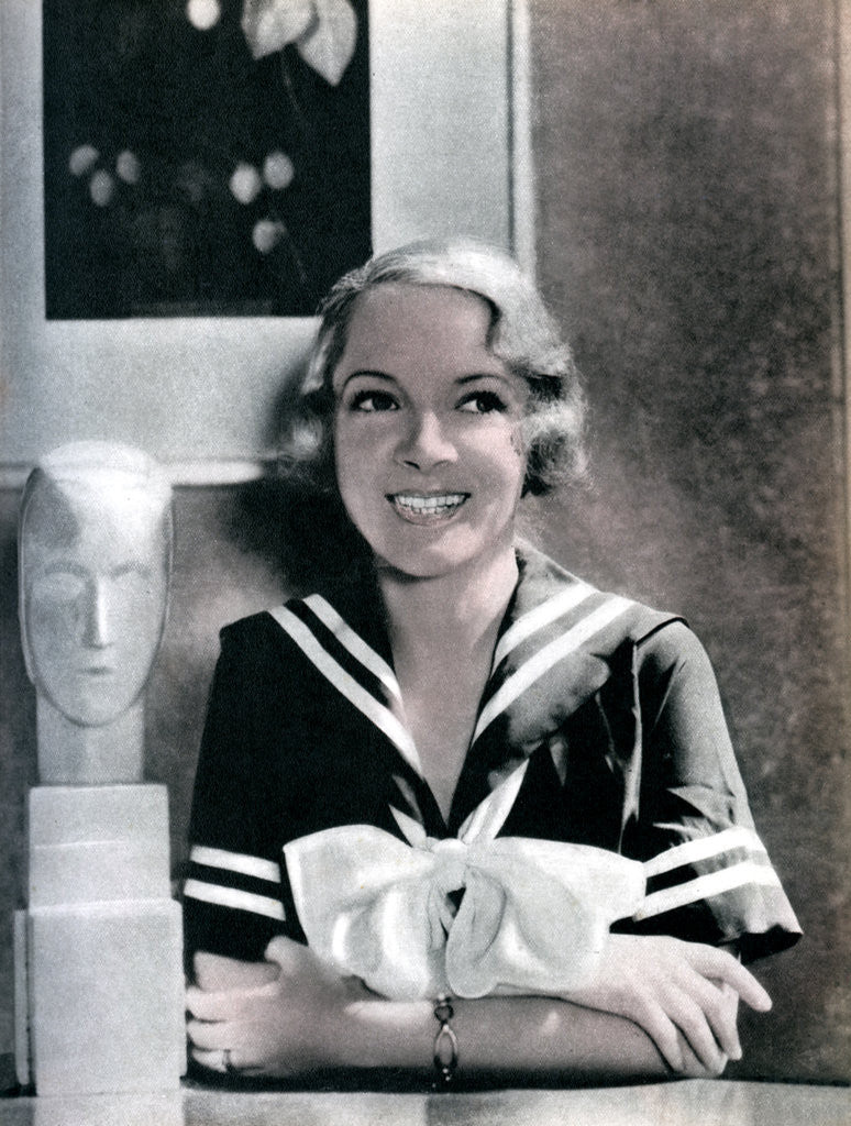 Detail of Helen Hayes, American actress by Anonymous