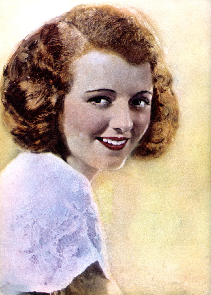 Detail of Janet Gaynor, American actress by Anonymous