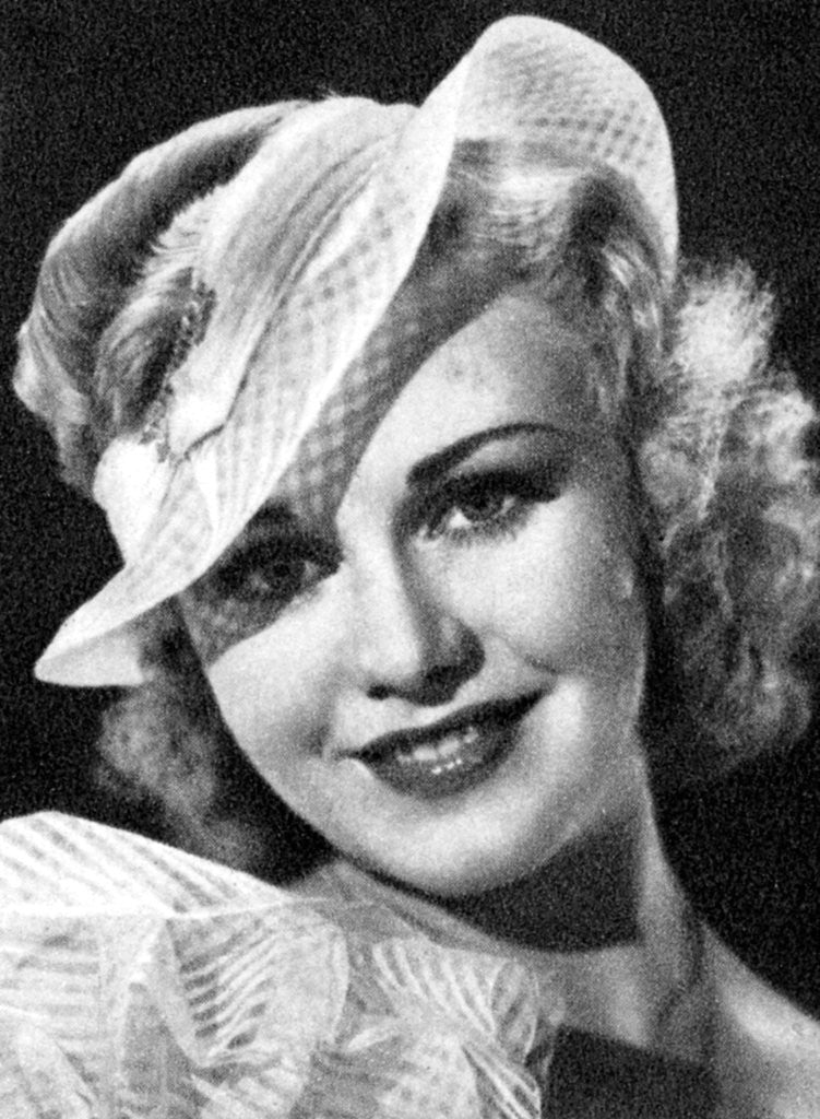 Detail of Ginger Rogers, American actress by Anonymous