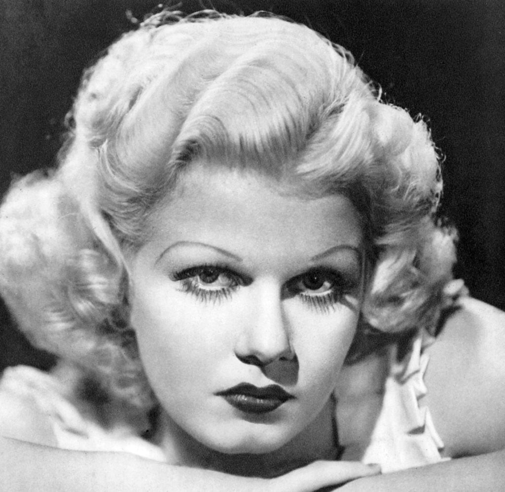 Detail of Jean Harlow, American actress by Anonymous