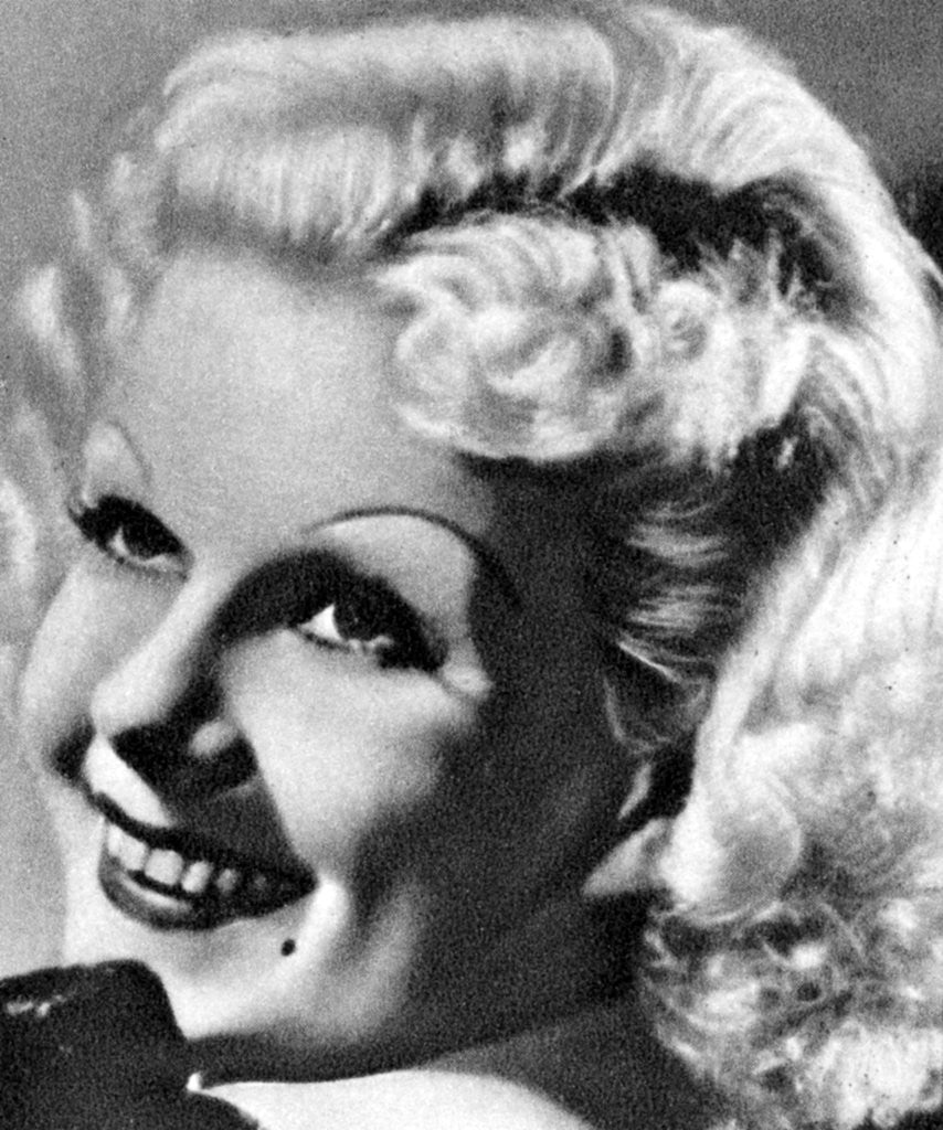 Detail of Jean Harlow, American actress by Anonymous