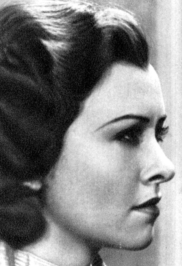 Detail of Margaret Lindsay, American actress by Anonymous