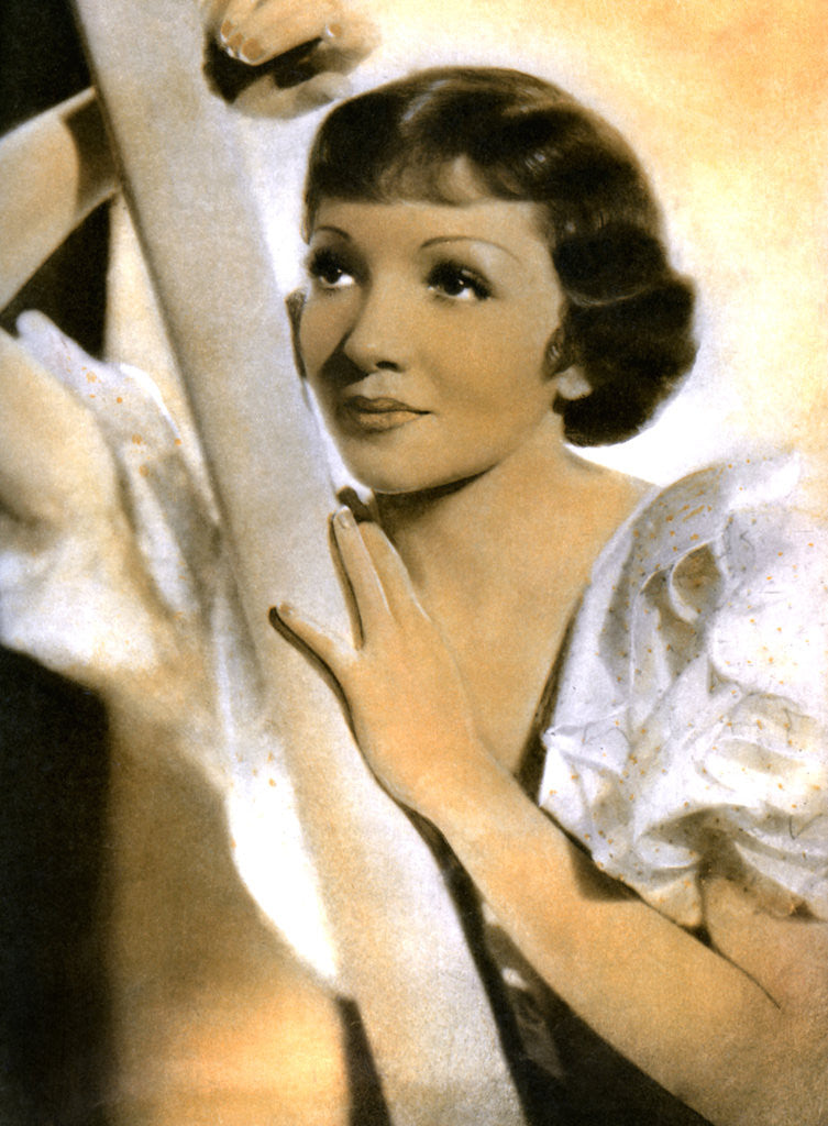 Detail of Claudette Colbert, French born American actress by Anonymous