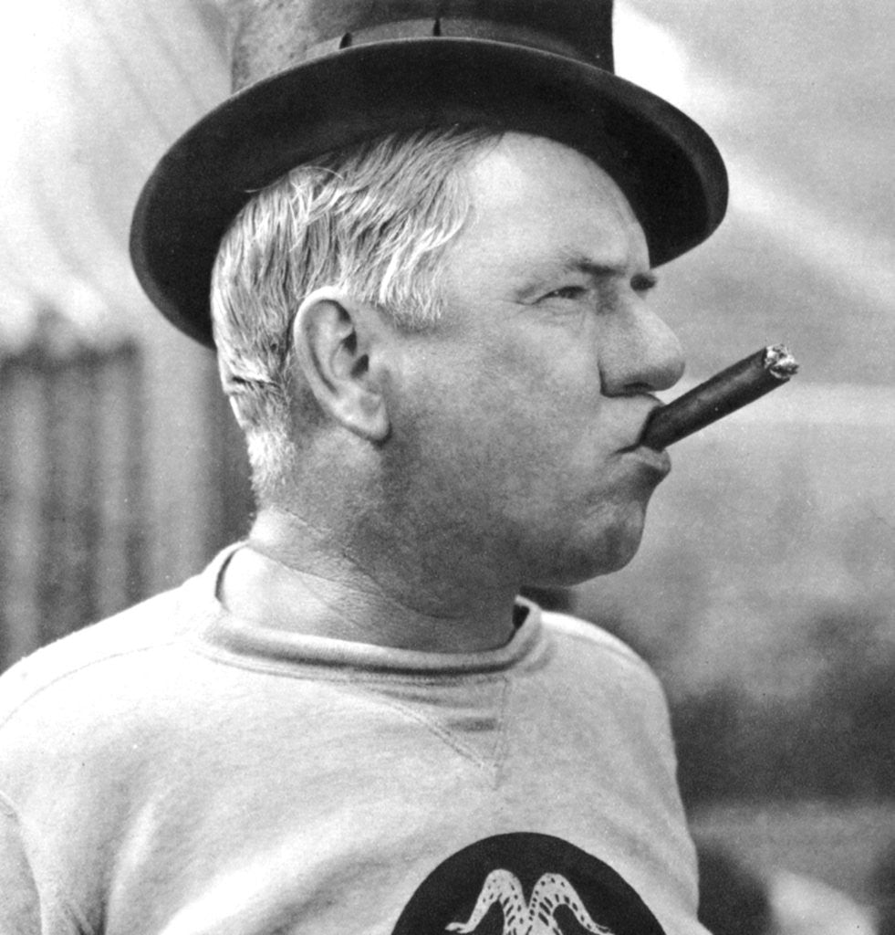 Detail of WC Fields, American comedian and actor by Anonymous