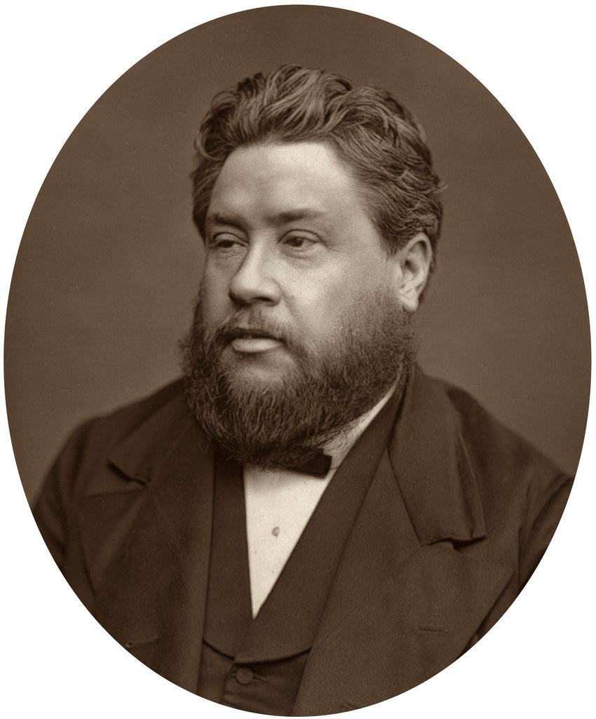 Detail of Reverand Charles Haddon Spurgeon, pastor of the Metropolitan Tabernacle by Lock & Whitfield