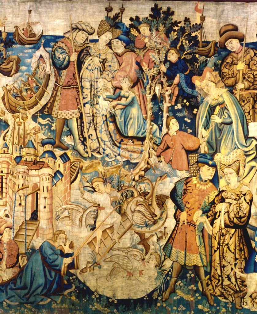 Detail of Devonshire Hunting Tapestry detail by Anonymous