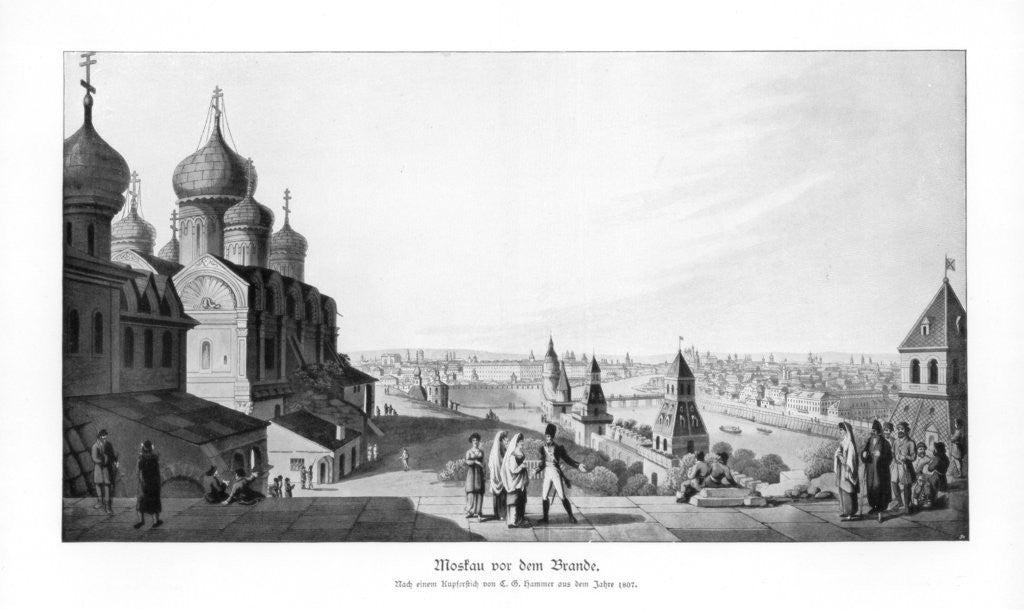 Detail of Moscow before the fire by Hammer
