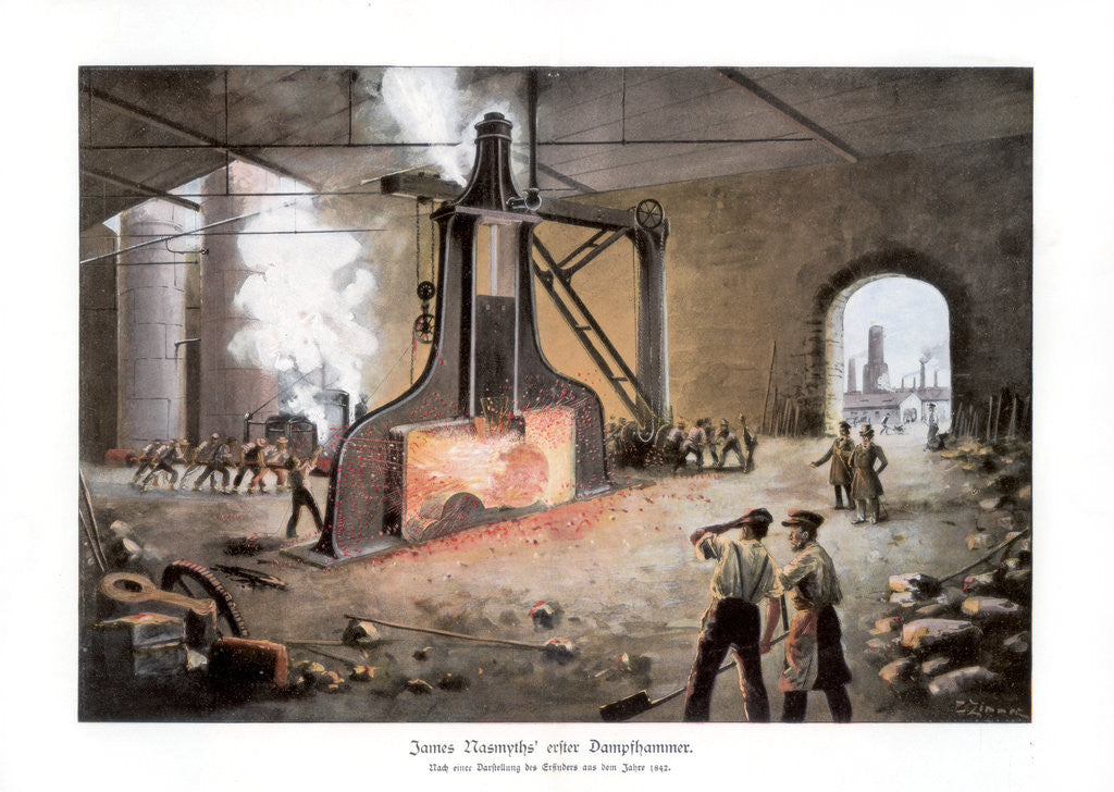 Detail of James Nasmyth's steam hammer by E Zimmer