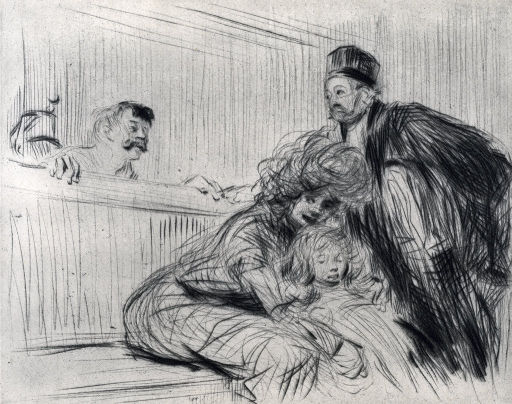 Detail of The Lawyer Speaking with the Prevenu by Jean Louis Forain