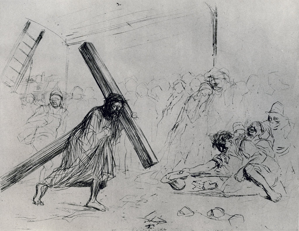 Detail of Christ Carrying the Cross by Jean Louis Forain