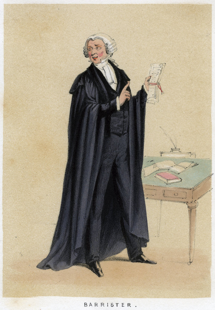 Detail of Barrister by Anonymous