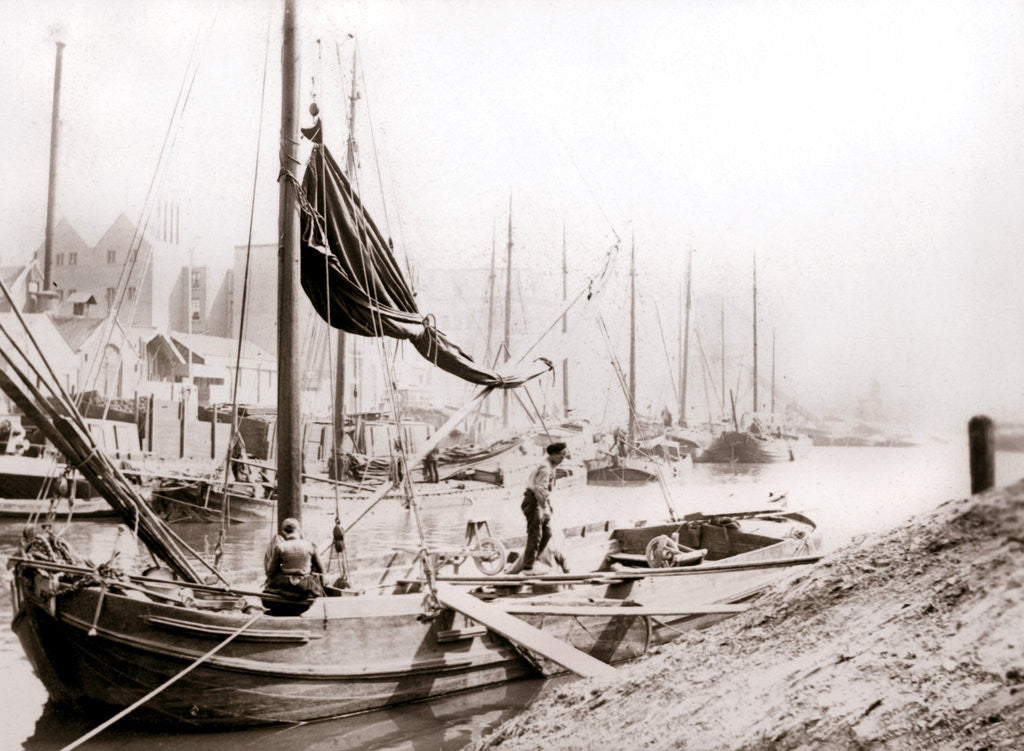 Detail of Canal boats, Rotterdam by James Batkin