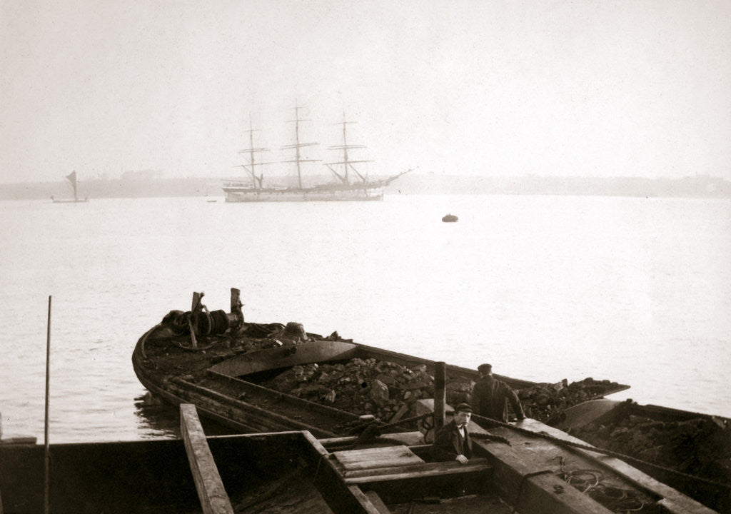 Detail of Barge loaded with freight, Rotterdam by James Batkin