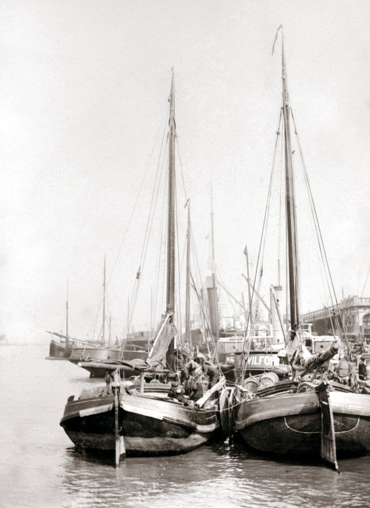 Detail of Canal boats, Rotterdam by James Batkin