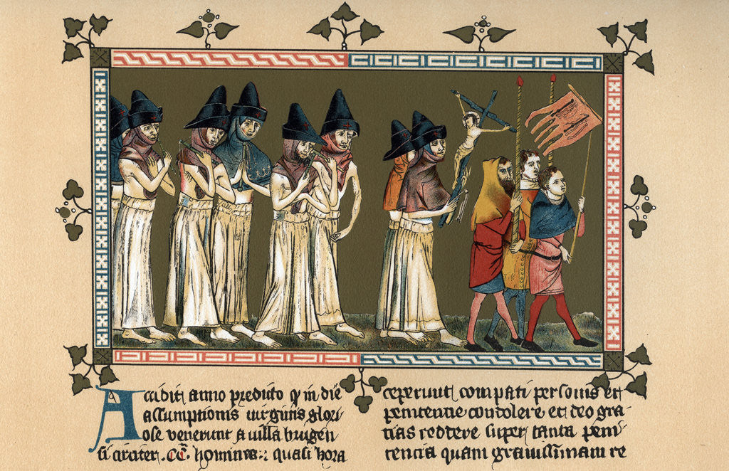 Detail of The Flagellants at Doornik in 1349 by Anonymous