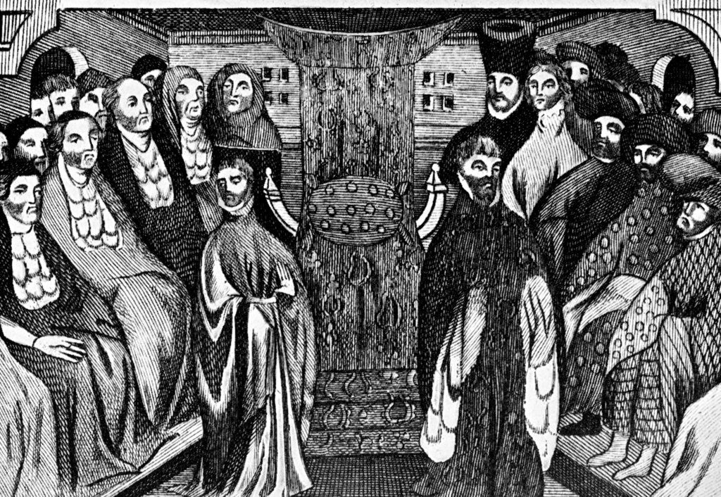 Detail of Resignation of Richard II, 1399, (c1902-1905) by Anonymous