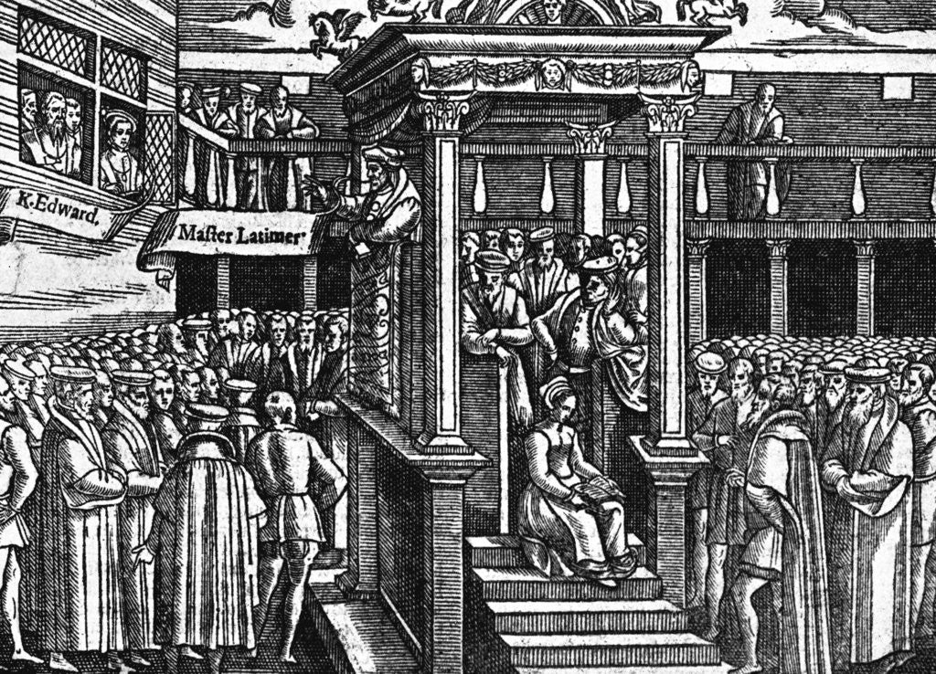 Detail of 'Latimar Preaching Before King Edward VI', c1550, (c1902-1905) by Anonymous