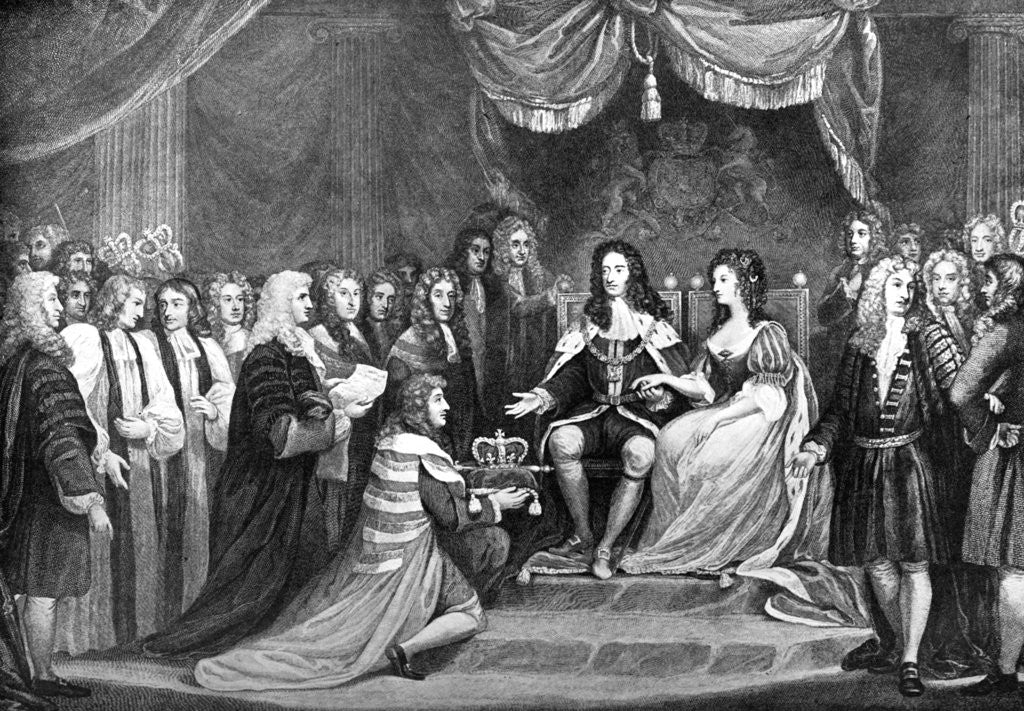 Detail of Parliament Offering the Crown to William and Mary by Anonymous