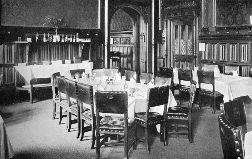 Detail of Ministers' Table, House of Commons Dining Room, Palace of Westminster, London by Anonymous