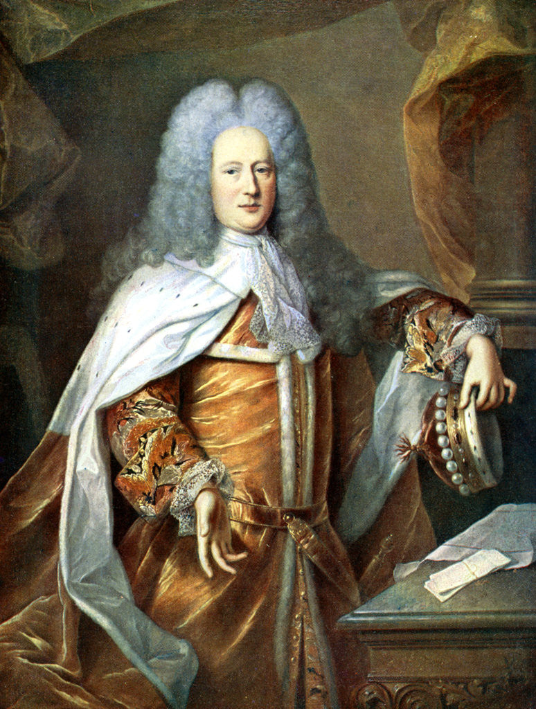 Detail of Henry St John, Viscount of Bolingbroke, English politician and philosopher by Hyacinthe Rigaud