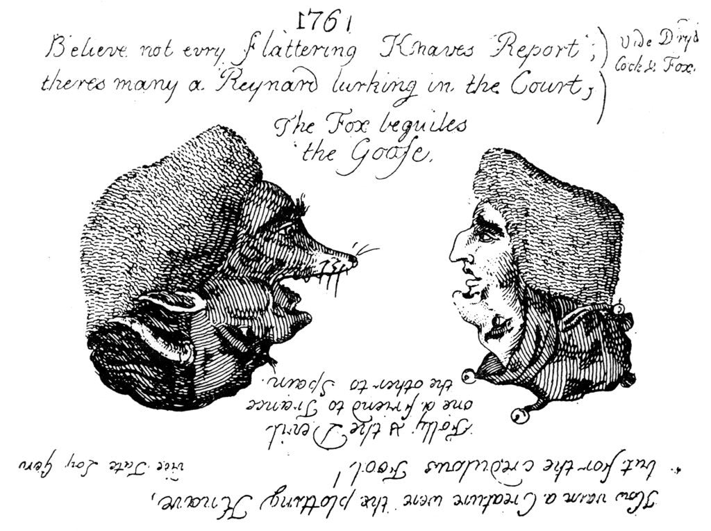 Detail of The Duke of Newcastle and Lord Holland by Anonymous