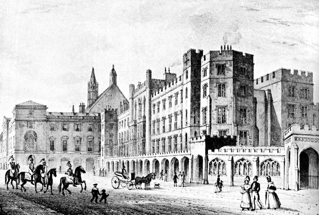Detail of The House of Lords and House of Commons, Westminster by Anonymous
