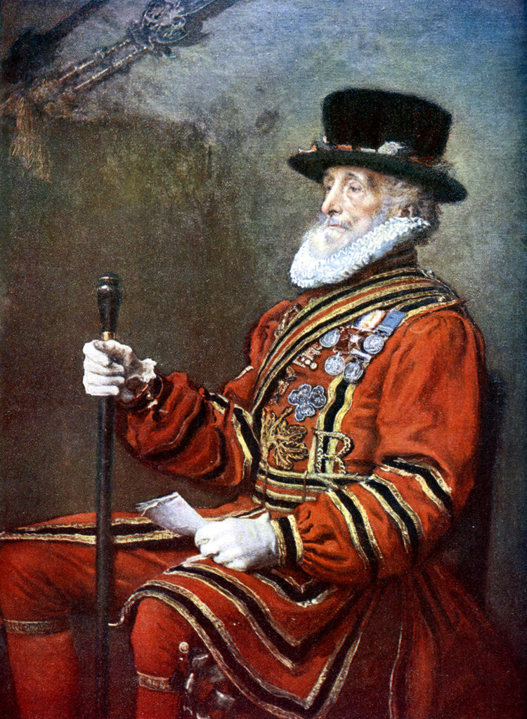 Detail of A Yeoman of the Guard by Anonymous