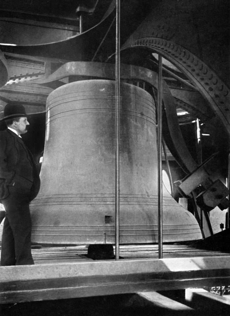 Detail of Bell in the tower of Big Ben, Palace of Westminster, London by Anonymous