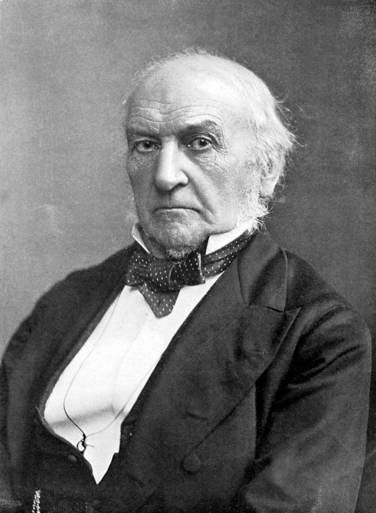 Detail of William Ewart Gladstone, 19th century British Liberal statesman and prime minister by London Stereoscopic & Photographic Co