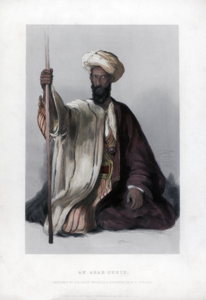 Detail of An Arab Sheik by WJ Edwards