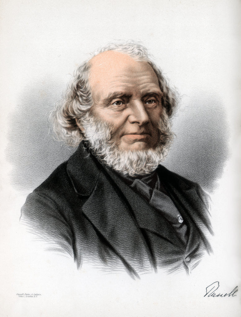 Detail of John Russell, 1st Earl Russell, English Whig and Liberal politician by Cassell