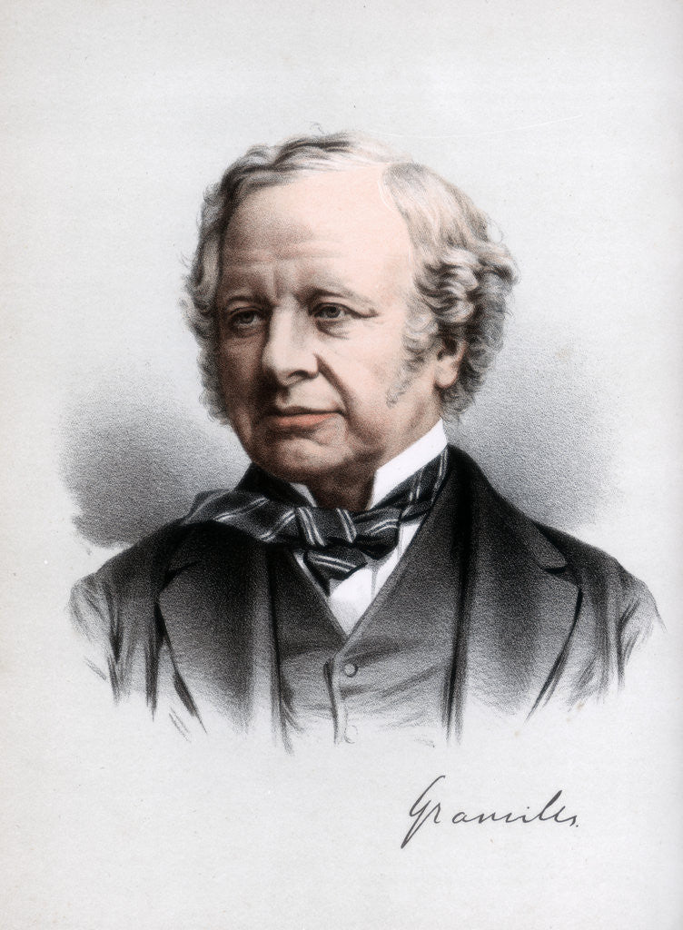 Detail of Granville Leveson-Gower, 2nd Earl Granville, British Liberal statesman by Cassell