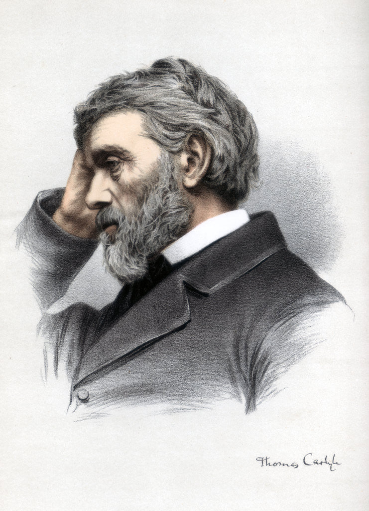 Detail of Thomas Carlyle, Scottish essayist, satirist, and historian by Cassell