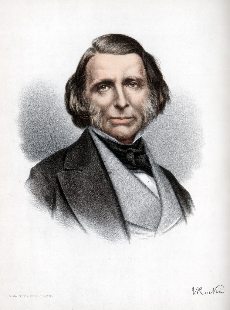 Detail of John Ruskin, British author, poet, artist and critic by Cassell