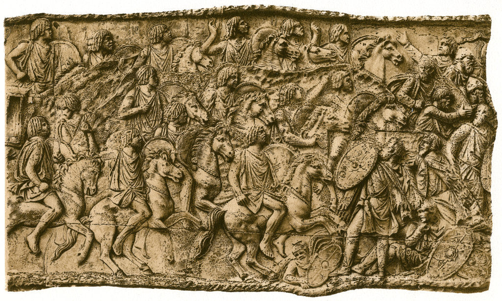 Detail of Moorish calvalry under Lusius Quietus fighting against the Dacians by Anonymous