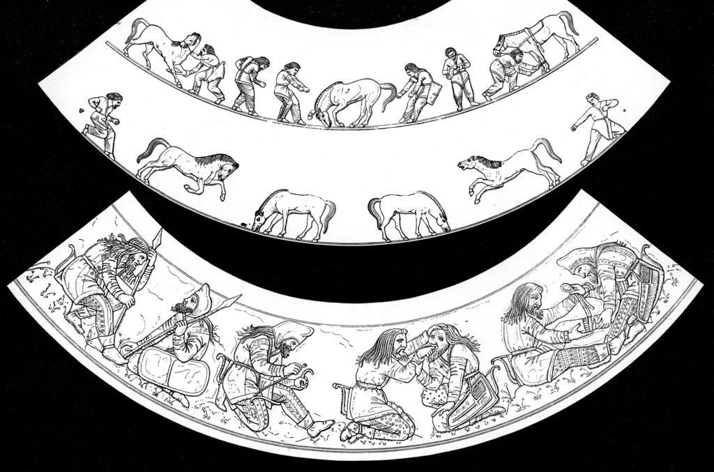 Detail of Scenes from Scythian life by Kondakow