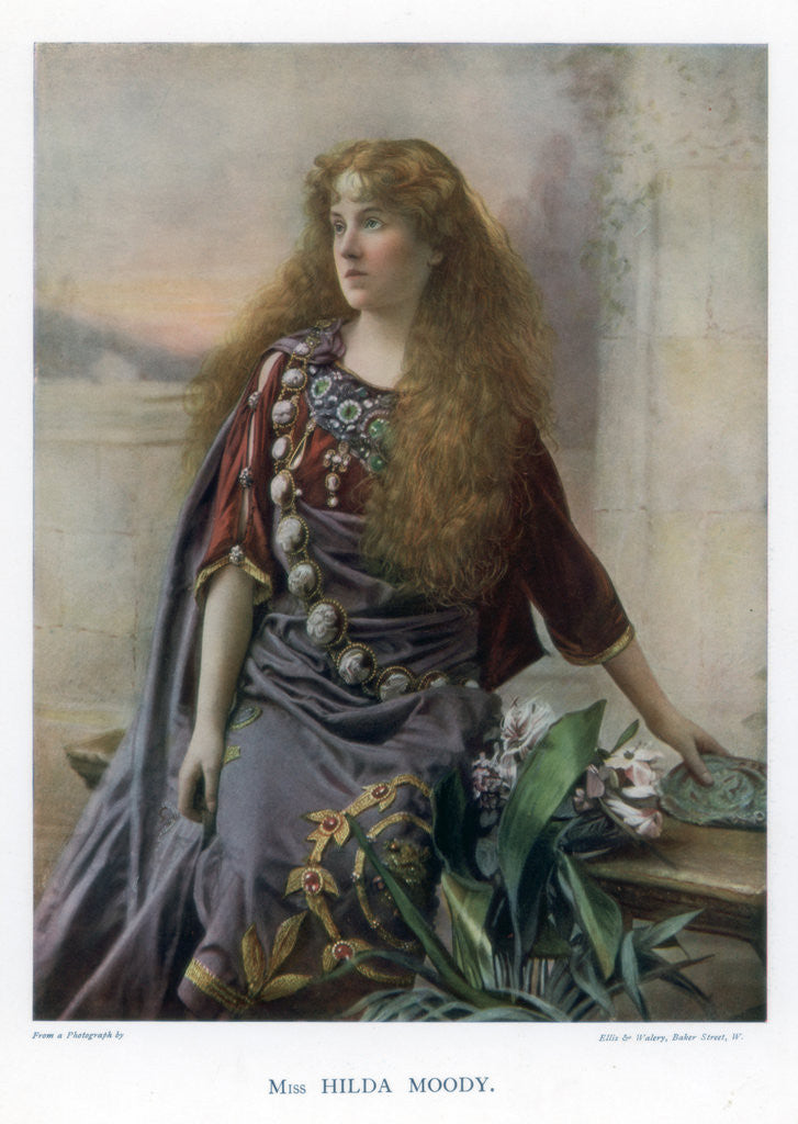 Detail of Hilda Moody, British actress by Ellis & Walery