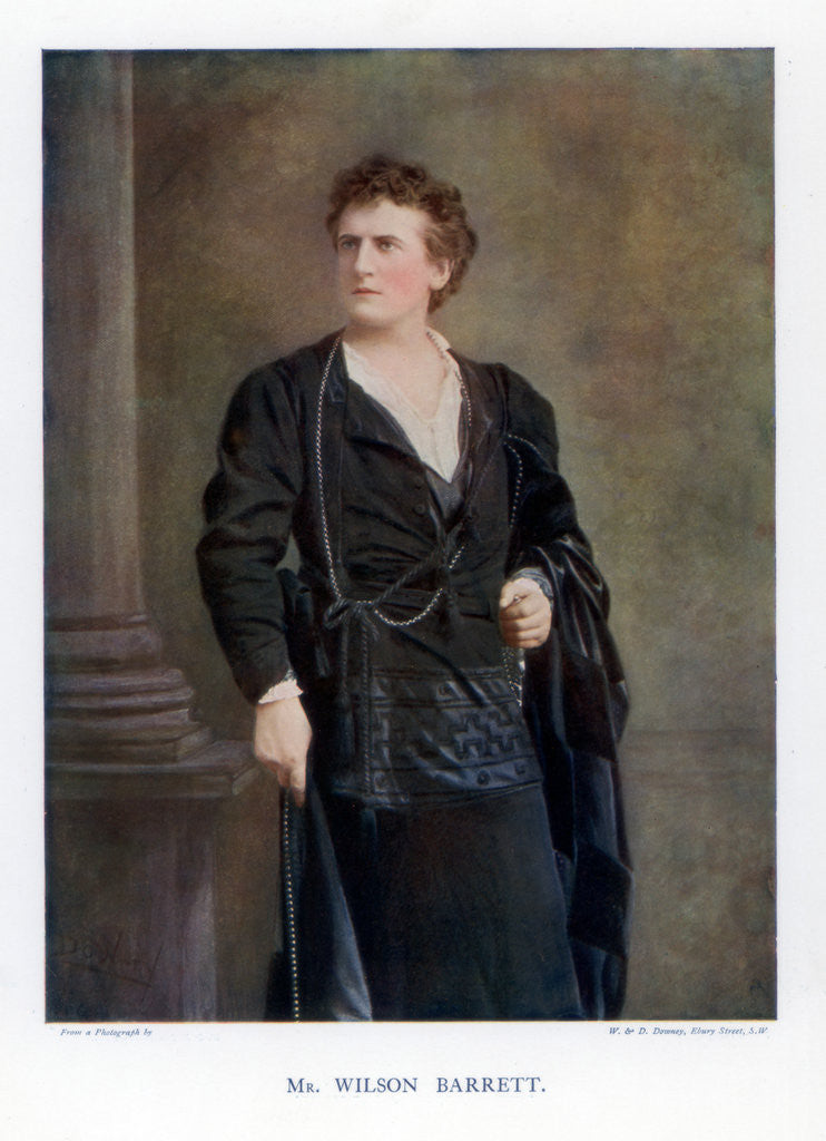 Detail of Wilson Barrett, English actor, manager, and playwright by W&D Downey