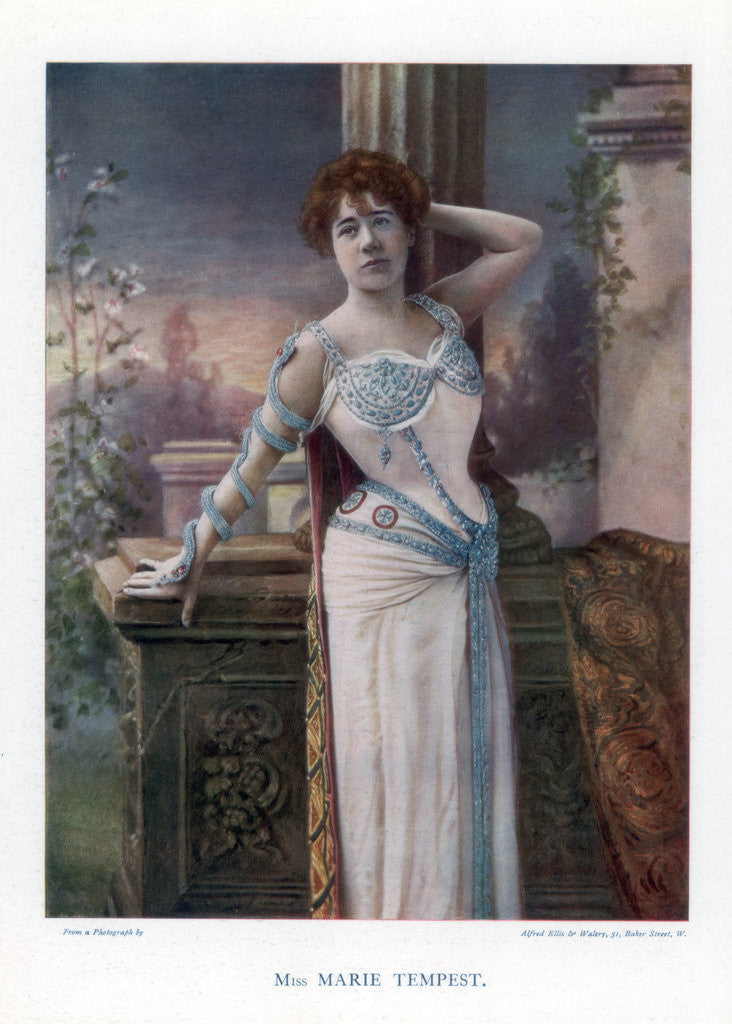 Detail of Dame Marie Tempest, English singer and actress by Ellis & Walery