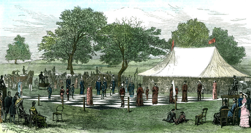 Detail of A Game at Chess with Living Pieces by Anonymous